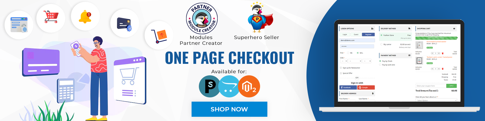 One Page Checkout (1000+ Satisfied customers))