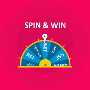 Spin and Win - Abbonamento per entrata, uscita ed e-mail - Add-on Prestashop