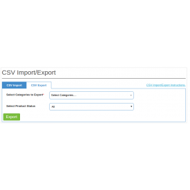 Add-on d'Import/Export CSV pour la Marketplace - Prestashop Addons