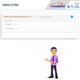 Autocollant et étiquette de produit - Extensions OpenCart