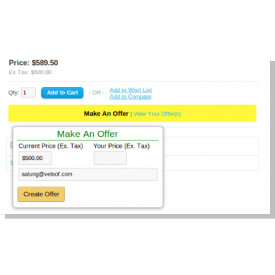 Make an Offer - OpenCart Extensions