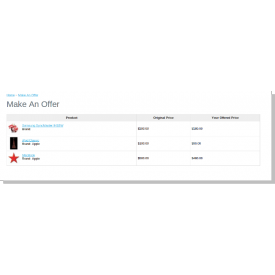 Make an Offer - OpenCart Extensions