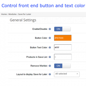 Advance Wish List / Save For Later - OpenCart Extensions