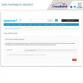 California Consumer Privacy Act (CCPA)  - Opencart Extension
