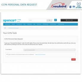 California Consumer Privacy Act (CCPA)  - Opencart Extension