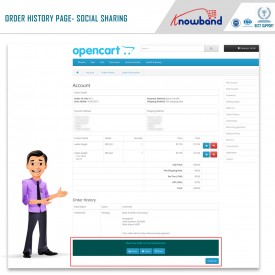 Order Social Sharing - Opencart Extension