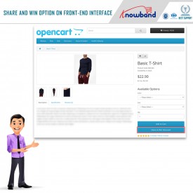 Facebook share and win discount - Opencart Extensions