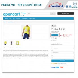 Product Size chart - Opencart Extension