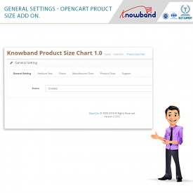 Product Size chart - Opencart Extension