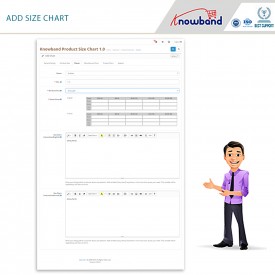 Product Size chart - Opencart Extension