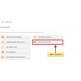 Marketplace Customers-Sellers Ticket System Addon - Prestashop Addons