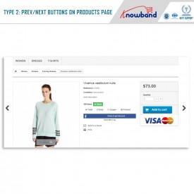 Previous Next buttons on product page - Prestashop Addons