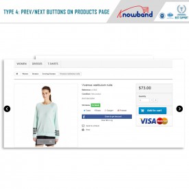 Previous Next buttons on product page - Prestashop Addons