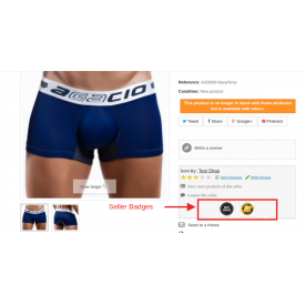 Marketplace Seller Badge Addon - Prestashop Addons