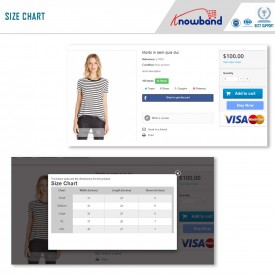 Product Size chart - Prestashop Addons