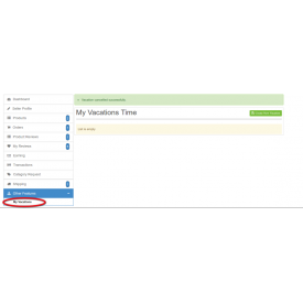 Marketplace Sellers Vacation Mode Addon - Prestashop Addons