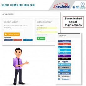 Inicio de sesión social gratuito 10 en 1 - Prestashop Addons